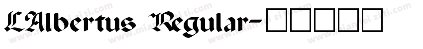 LAlbertus Regular字体转换